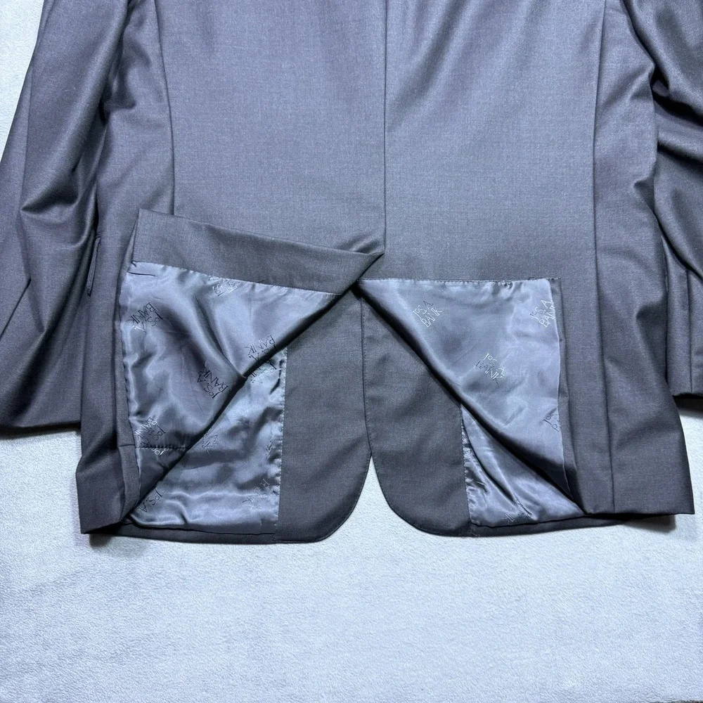 Jos A Bank Signature Gold Blazer Mens 43R 100% Wool Mitchel Black Sports Coat